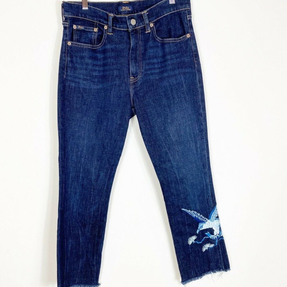 Polo Ralph Lauren Blue Jeans The Crystie Kick Flar